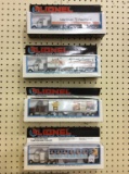 Lot of 4 Lionel Truck/Trailer Cars in Boxes