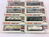 Lot of 8 Lionel O Gauge Tank Cars in Boxes