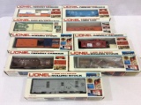 Lot of 9 Lionel O Gauge Train Cars in Boxes