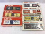 Lot of 7 Lionel O Gauge Box Cars in Boxes