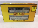 Rail King O Gauge Chicago 4-Car Modern Subway Set