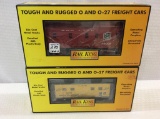 Lot of 2 Rail King O Gauge Steel Caboose's in