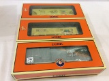 Lot of 3 Lionel O Gauge Cars in Boxes