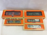 Lot of 5 Lionel O Gauge Aquarium Cars in Boxes