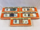 Lot of 5 Lionel O Gauge Mickey Box Cars