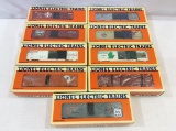 Lot of 9 Lionel O Gauge Box Cars In Boxes