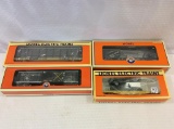 Lot of 4 Lionel O Gauge Train Cars