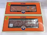 Lot of 2 Lionel O Gauge Hot Box Reefers in Boxes