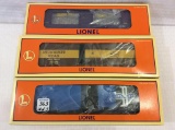 Lot of 3 Lionel O Gauge Box Cars in Boxes