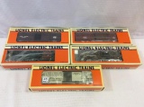 Lot of 5 Lionel O Gauge Stock Cars in Boxes