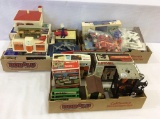 3 Boxes of Various Train Building Kits