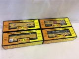 Lot of 4 Rail King O Gauge Cars in Boxes