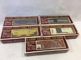 Lot of 5 K-Line O Gauge Box Cars in Boxes