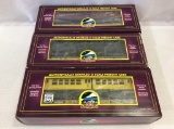 Lot of 3 MTH O Gauge TTX Subway Cars in