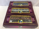 Lot of 3 MTH O Gauge TTX Flat Cars w/ Subway