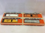 Lot of 4 Lionel O Gauge Woodside Reefers in Boxes