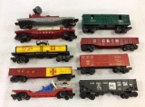 Lot of 9 Various Lionel Cars Including