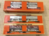 Lot of 3 Lionel Flat Cars in Boxes