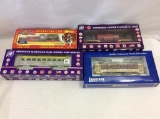 Lot of 4 Train Cars in Boxes