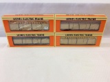 Lot of 4 LIonel O-Gauge Beam Flatcars in Boxes