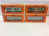 Lot of 4 Lionel 0-Gauge Mint Cars in Boxes