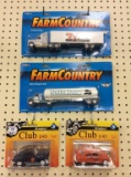 Lot of 4 Die Cast Cars & Semi's