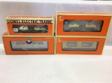 Lot of 4 Lionel O-Gauge MInt Cars in Boxes