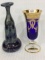 Lot of 2 Vases Including Italy Cobalt Blue