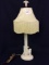 Aladdin Alacite Lamp w/ Finial & Fabric Shade