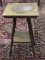 Wood Square Lamp Table-Needs Refinished