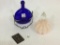 Lot of 4 Including Pink Perfume Bottle,