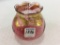 Cranberry & Gold Moser Vase (Approx. 4 Inches