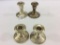 Lot of 4 Sterling Silver Candlesticks