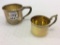 Lot of 2 Sterling Silver Baby Cups-