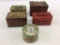 Lot of 5 Sm. Tobacco Tins Including Float