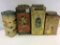 Lot of 4 Various Candy Tins Including