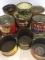 Lg. Group of Coffee Tins-Most without Lids