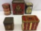 Lot of 5 Various Tea Tins (1)