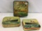 Lot of 3 Various Biscuit & Candy Tins (1)