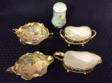 Lot of 5 Hand Painted Floral Pieces