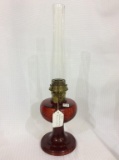 Aladdin Kerosene Lamp B83 Red Ruby Crystal Beehive