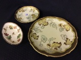 Lot of 3 Hand Painted Limoge France