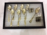 Group of Sterling Silver Including 8 Teaspoons-