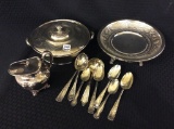 Group of Ornate Silver Plate Pieces Including