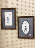 Lot of 2 Signed, Numbered & Framed P. Buckley Moss