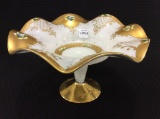 Lg. Murano Glass Highly Decorated Pedestal