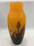 Contemp. Galle Art Glass Vase