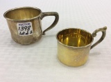 Lot of 2 Sterling Silver Baby Cups-