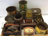Lg. Group of Variuos Old Tins-Some Missing