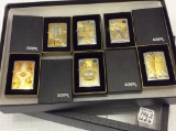 Lot of 6 Collectible Zippo Lighters w/ Boxes